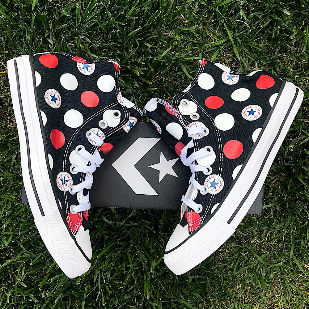 NWB ❤️ CONVERSE ALLSTAR DOTS 😍 SZ 7.5 WOMEN